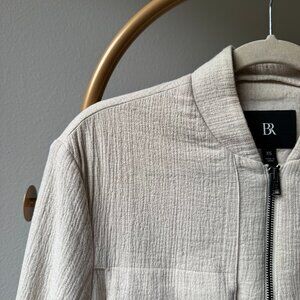 Chic Beige Zipper Jacket by Banana Republic - Size XS